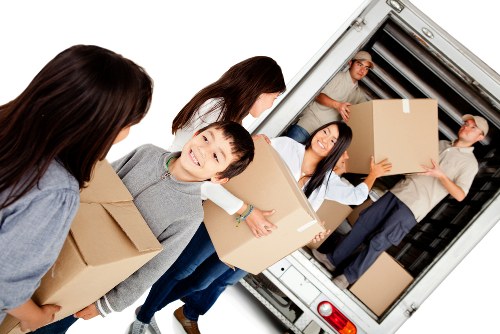 Local movers helping with a Southfields house move near residential terraced homes