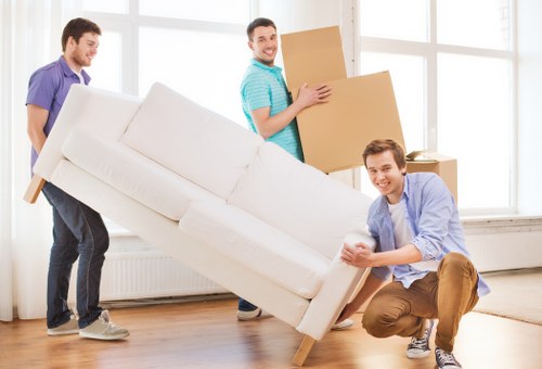 Supervisor checking safety procedures before a move