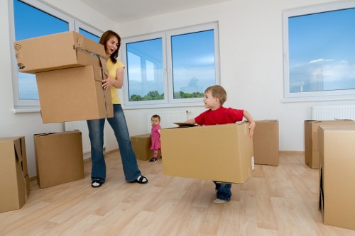 Local Southfields removal van helping with house and office moves