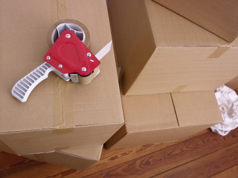 Furniture being safely transported during a Southfields removals job