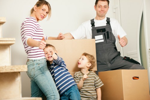 Packing and loading a removal truck for a move in Southfields